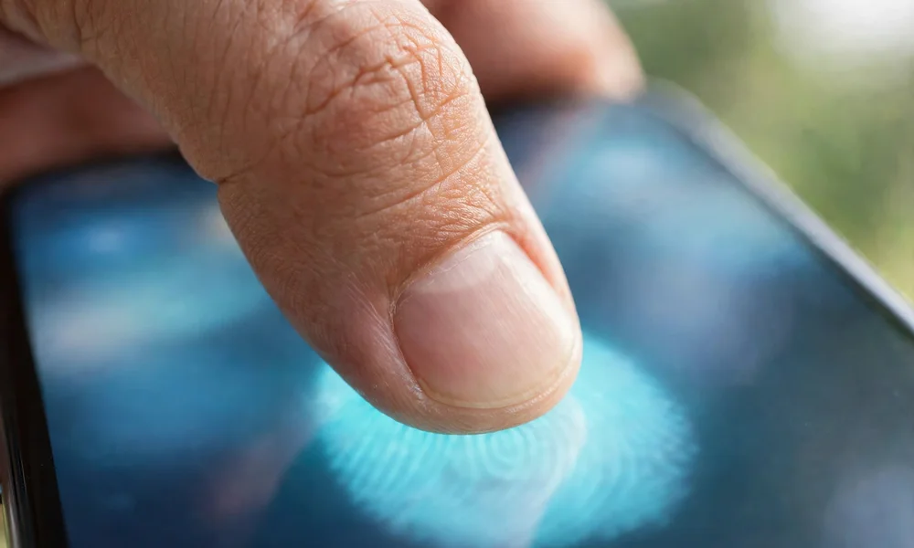 Buyer completing biometric verification in the Pak ID app