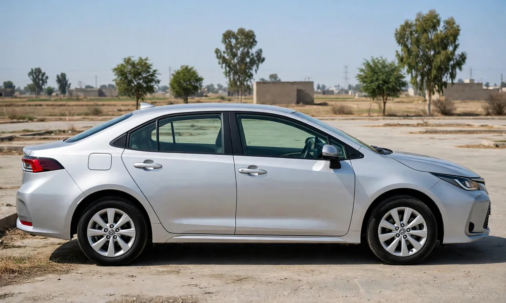 Buyer and seller completing a vehicle transfer in Punjab