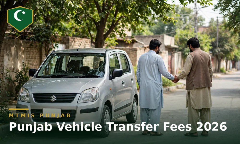 Punjab vehicle transfer fees and taxes in 2026