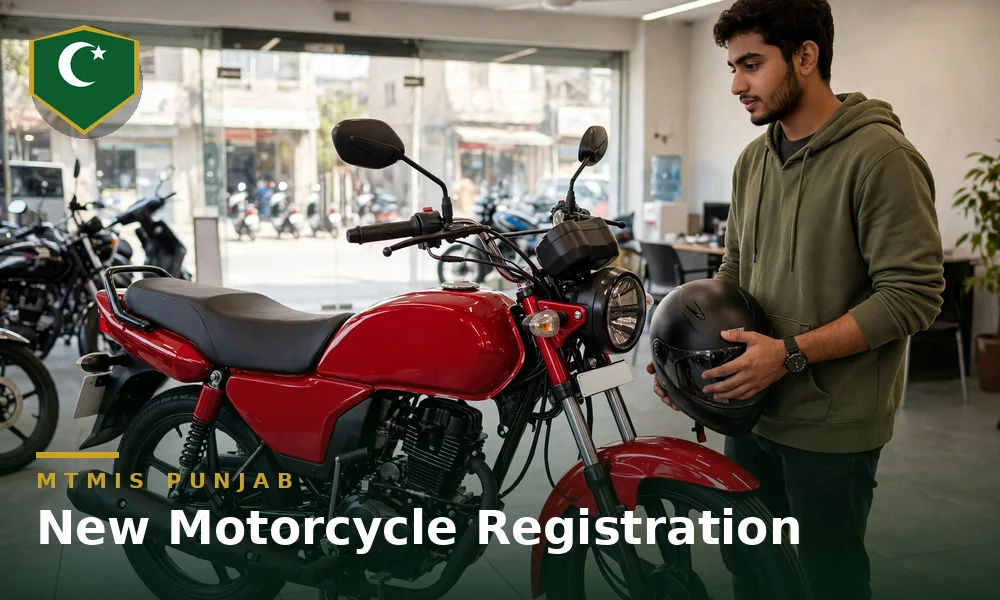 How to register a new motorcycle in Punjab
