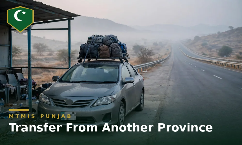 Transfer from another province: NOC and re-registration in Punjab
